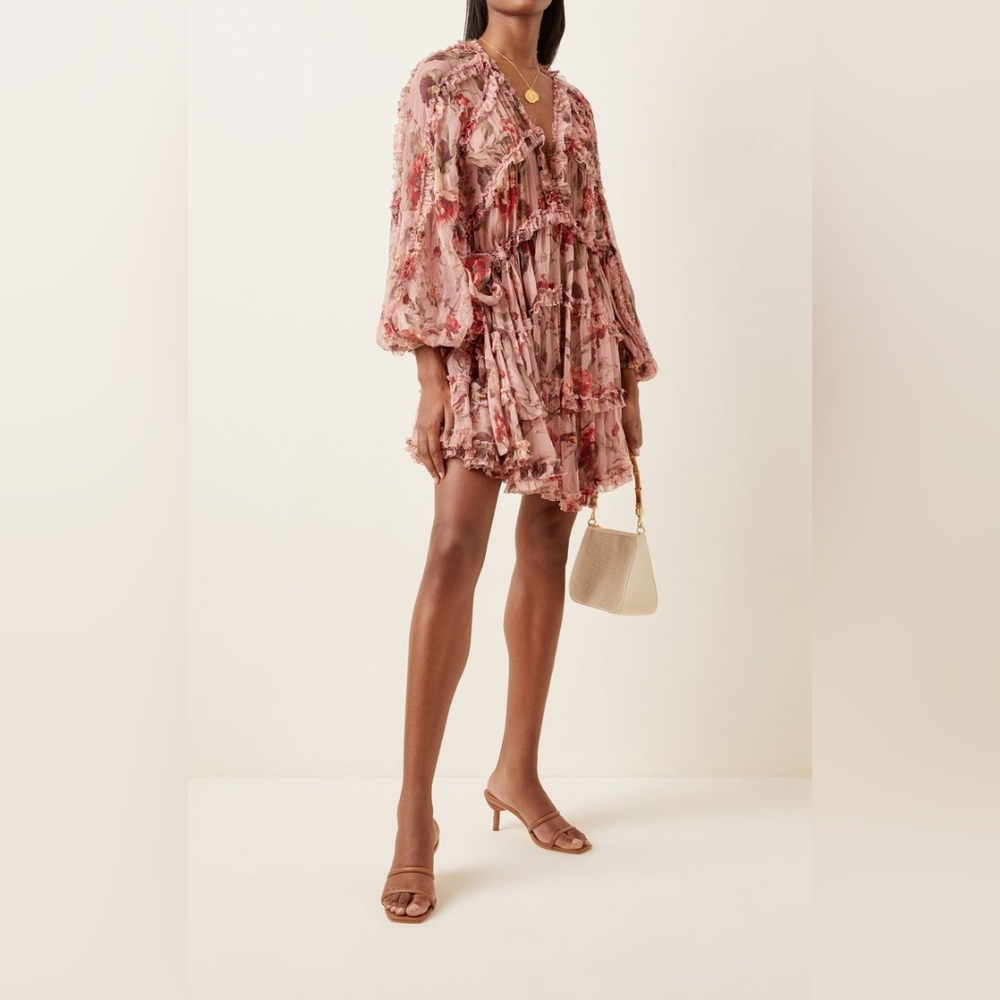 ZIMMERMANN Cassia Frill DRESS SIZE 1 AU